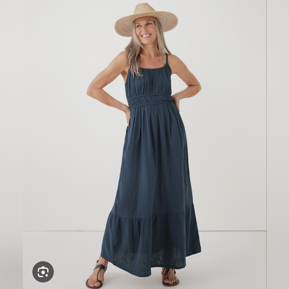 Coastal Double Gauze Cami Maxi Dress